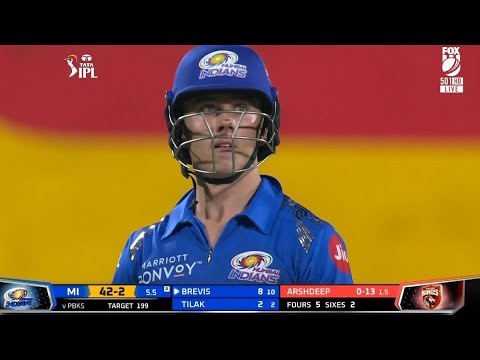 Dewald Brevis 49(26) vs Punjab Kings IPL 2022 ball by ball highlights 