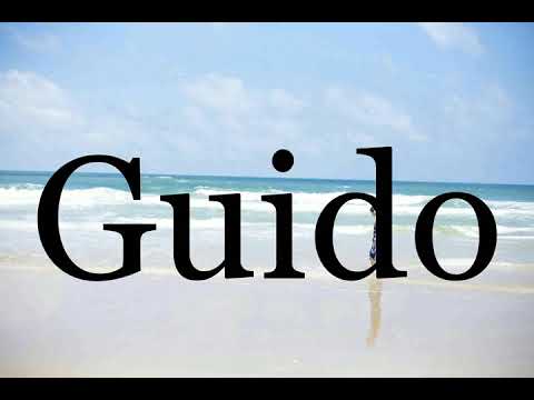 How To Pronounce Guido🌈🌈🌈🌈🌈🌈Pronunciation Of Guido