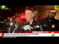 LIVE: Baltimore City police provide an update on a mass shooting incident in east Baltimore- wbal…