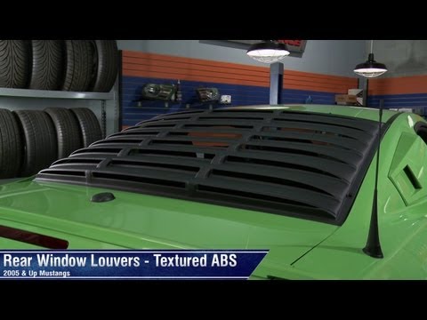 Mustang Rear Window Louvers - Textured ABS (05-13 All) Review