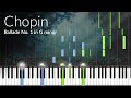 Ballade No 1 In G Minor Chopin Piano Tutorial Synthesia