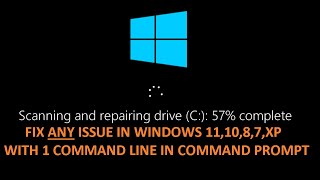 CHKDSK - 1 Command That Fixes ALL of Your Windows 10 Software & Hardware Issues - WORKS 99.9999%