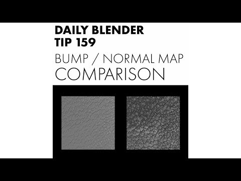 Daily Blender Tip 159 - Bump maps or Normal maps?