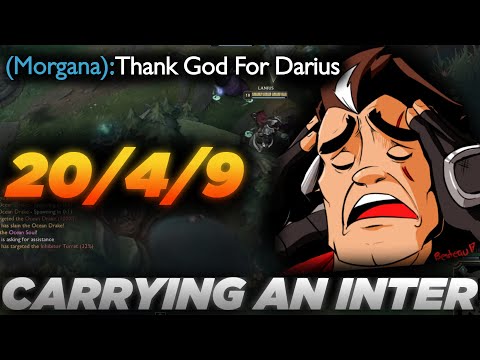 [INFORMATIVE GAMEPLAY] Carrying a DISGUSTING Inter WHILE Getting CAMPED - Darius VS Akali