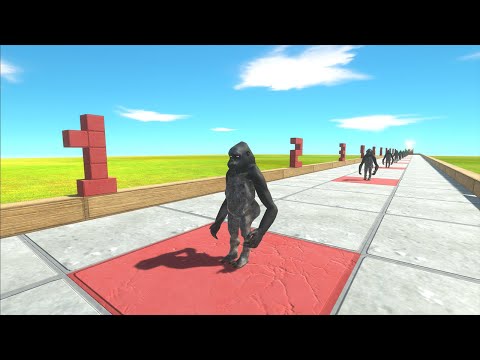 Poojectile Gorilla Challenge - Animal Revolt Battle Simulator