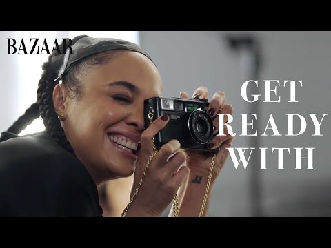 Get Ready With Tessa Thompson For An Armani Beauty Event | Get Ready With | Harper's BAZAAR