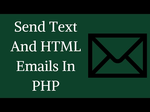 How To Send Text And HTML Email In PHP
