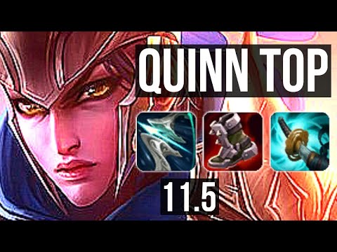 QUINN vs SWAIN (TOP) | 71% winrate, Rank 10 Quinn, 8/3/8, Dominating | BR Grandmaster | v11.5