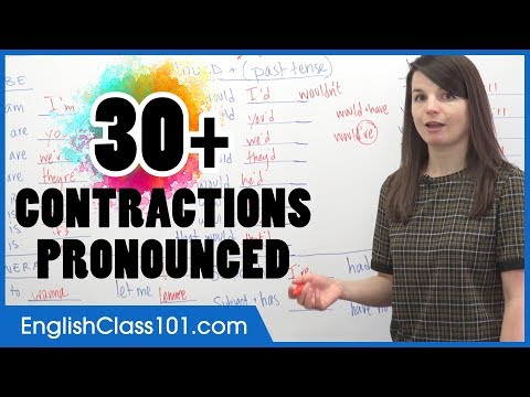 How to Pronounce Contractions in American English