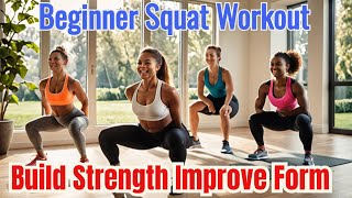 Beginner Squat Workout Build Strength & Improve Form at Home No Weights Needed | lka workout fitness