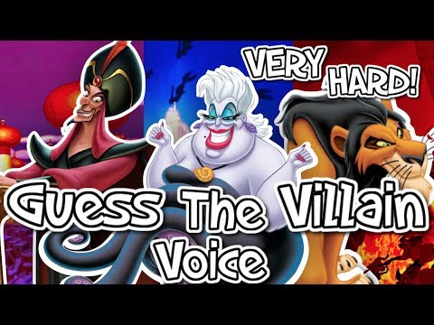 👿GUESS THE DISNEY VILLAIN VOICE!👿 VERY HARD!