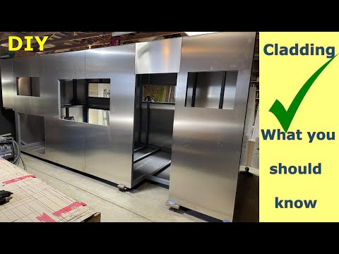 How to glue aluminum sheets on the camper truck habitat wall and lots of diy tips about the process