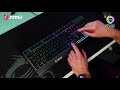 Mecha-membraninė Žaidimų klaviatūra MSI Vigor GK30, su RGB pašvietimu, US išdėstymas