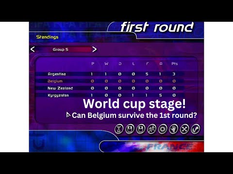 FIFA 98 Road to World Cup Gameplay (PC Game - World Class) Belgium at the World Cup finals!