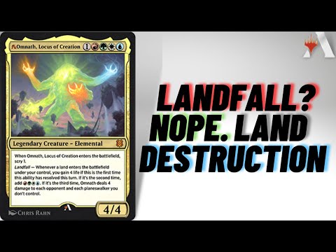 COPYING LAND DESTRUCTION SPELLS!? | Omnath, Locus of Creation Historic Brawl Magic Arena Commander