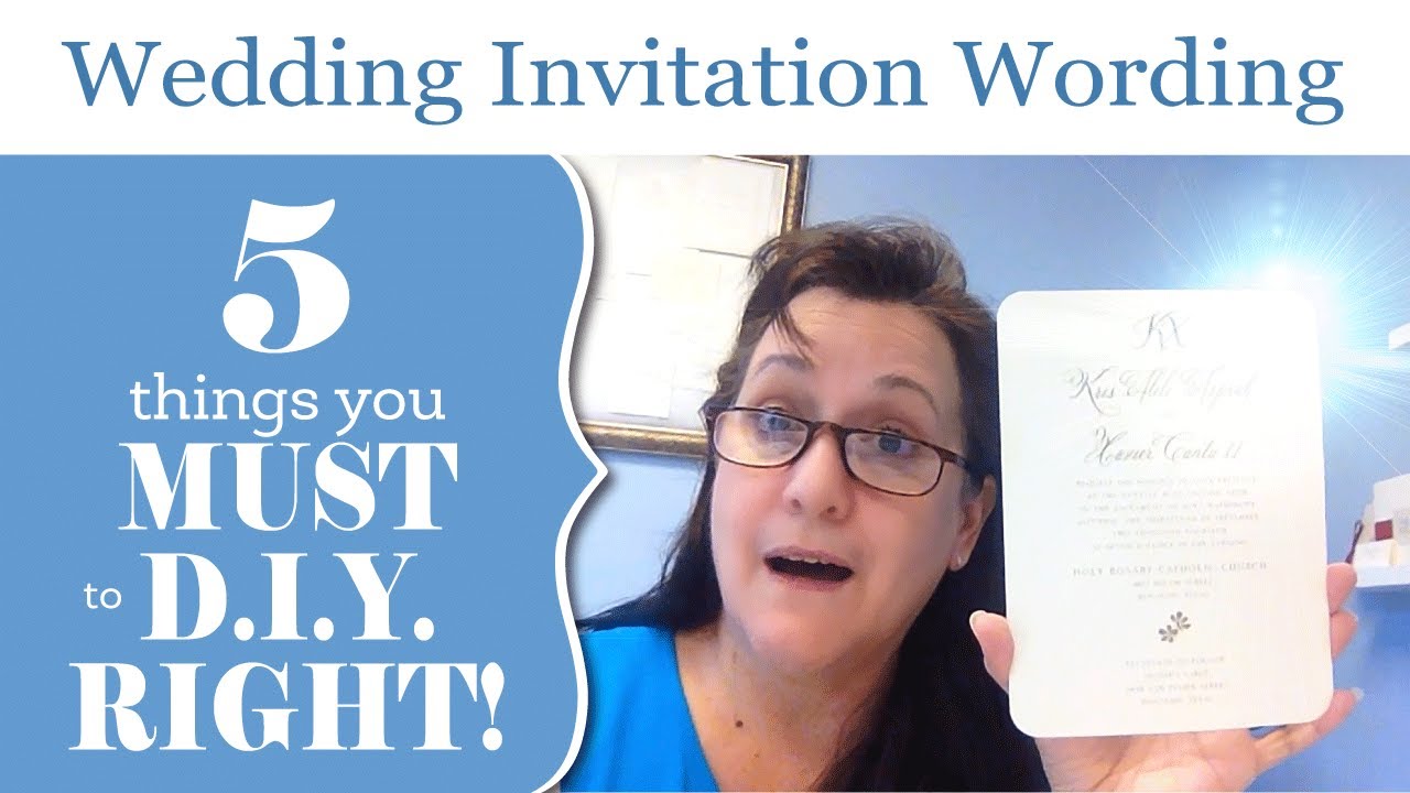 Wedding Invitation Wording RIGHT!! The 5 Things You MUST Know - Wedding Invitation Pro