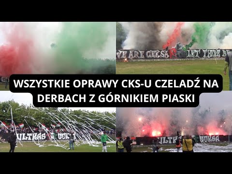 WSZYSTKIE OPRAWY CKS CZELADŹ NA DERBACH CZELADZI Z GÓRNIKIEM PIASKI