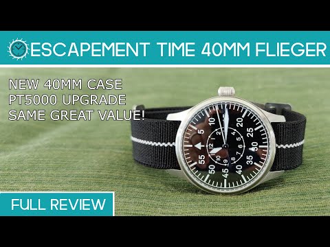 Escapement time Flieger 40mm   full review