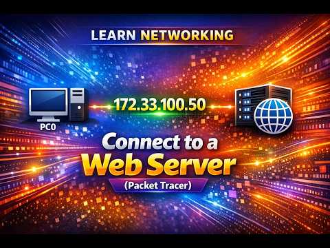 Learn Networking:  8.1.2 - Packet Tracer - Connect to a Web Server