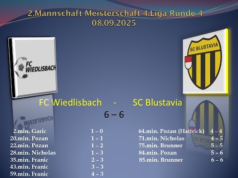 2.Mannschaft Meisterschaft 4 . Liga FC Wiedlisbach - SC Blustavia
