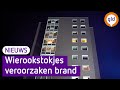Zeer grote brand in flat, complex ontruimd
