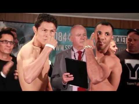 KAL YAFAI v HERALD MOLINA - OFFICIAL WEIGH IN FROM WEMBLEY / RETURN OF THE SAINT