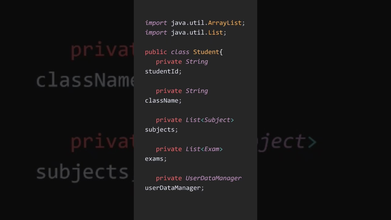 Create an Student class with different fields | Java Tutorial #programming #coding #java