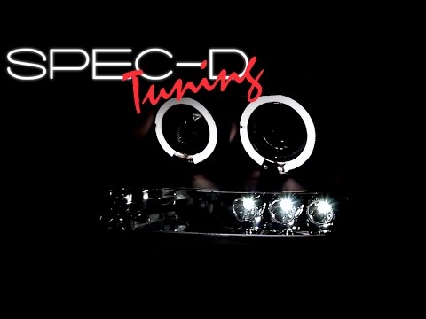 SPECDTUNING DEMO VIDEO: 2005-2012 NISSAN XTERRA LED HALO PROJECTOR HEADLIGHTS