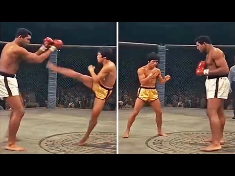 Bruce Lee vs. Muhammad Ali In 1973 - Special Rules MMA Fight (Restored Footage)