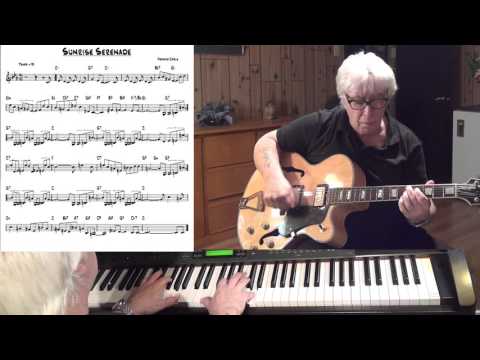 Sunrise Serenade - Jazz guitar & piano cover ( Frankie Carle )