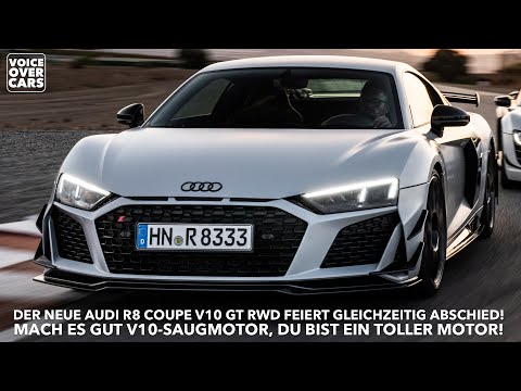 10 Fakten zum 2023 Audi R8 Coupé GT RWD - Wir verabschieden uns vom V10 :-( | Voice over Cars News