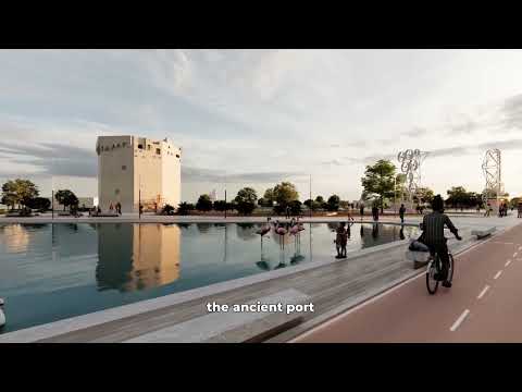 Porto Torres waterfront and city center urban planning