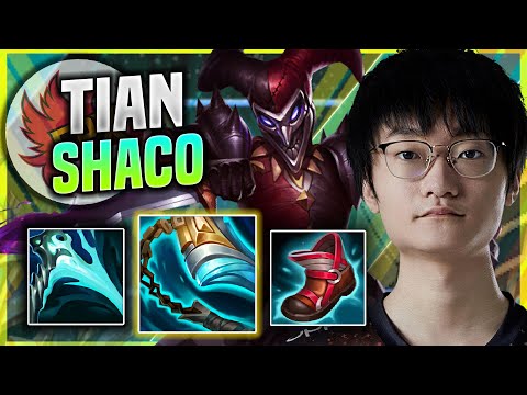 WHEN TIAN PLAYS SHACO JUNGLE! - FPX Tian Plays Shaco JUNGLE vs Diana! | Season 11