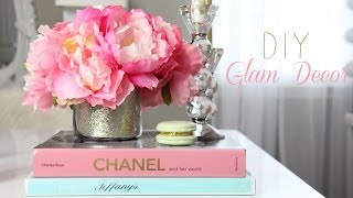 DIY - Glamorous Decorations For A Girly Office, Makeup room, Vanity  - MissLizHeart