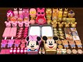 PINK Vs GOLD MICKEY Mixing Random Into GLOSSY Slime Satisfying Slime Video 239
