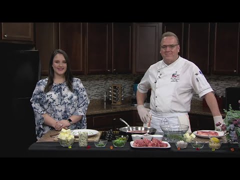 Central Illinois Newsday: Chef Mark pan sears Ribeye steak in Blue Cheese compound butter pt.1
