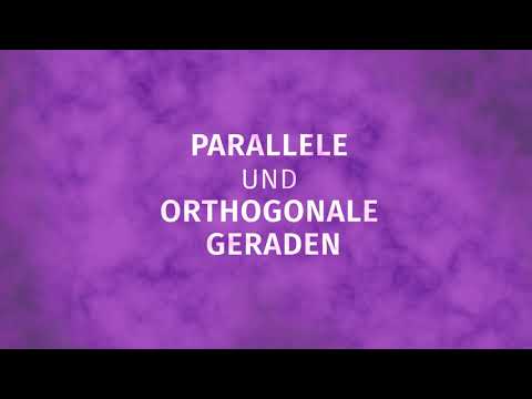 Parallele und orthogonale Geraden einfach erklärt | sofatutor