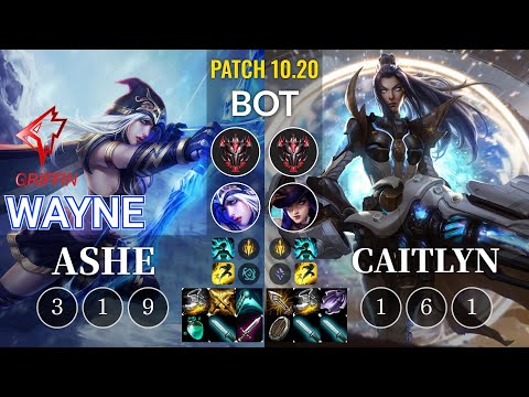 GRF Wayne Ashe vs Caitlyn Bot - KR Patch 10.20