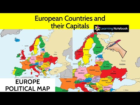 European countries and their capitals on Europe map | Europe Political Map