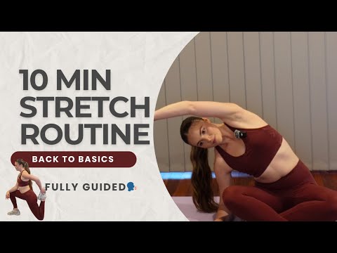 Day 7: 10 MIN Full Body Stretch Routine (Back to Basics Weeks 1-8) | No Equipment, Beginner