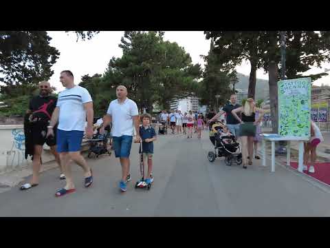 🌞Budva, Montenegro, 🌡T+36C°,  July - Walking Tour - Travel Guide  #43/1
