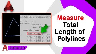 How to measure total length of  polylines in AutoCAD