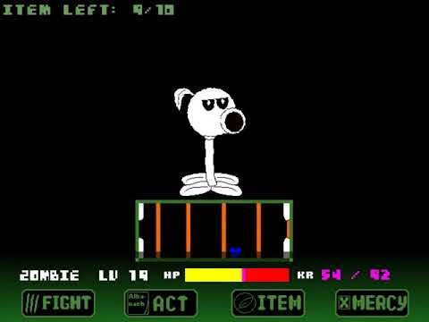 PvZtale:KillerDash Peashooter battle! [Demo,undertale fangame]