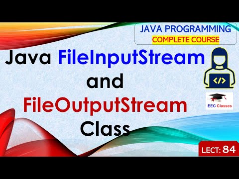 L84 Fileinputstream And Fileoutputstream Class Java Tutorial Java Programming Lectures In Hindi