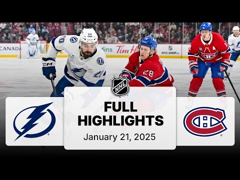 NHL Highlights | Lightning vs. Canadiens | January 21, 2025