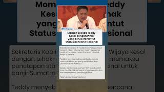 Download lagu Momen Seskab Teddy Kesal dengan Pihak yang Terus Menuntut Status Bencana Nasional mp3