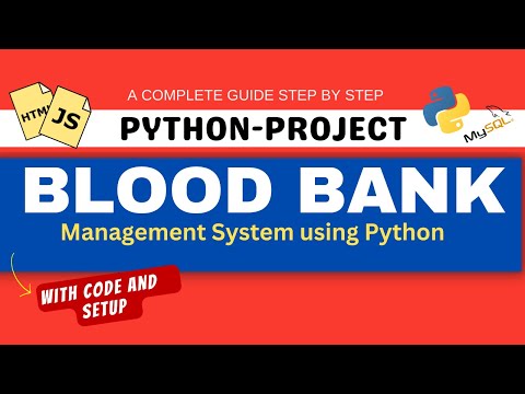 Blood Bank Management System Using Python Django Python Project