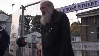 Alan Moore, Tony Clarke & Justin Brown on Double Cross Street Northampton (Raw footage)