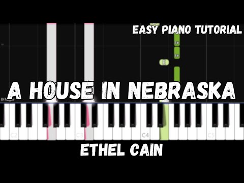 Ethel Cain - A House In Nebraska (Easy Piano Tutorial)