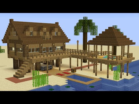 Minecraft - How to build a beach house
